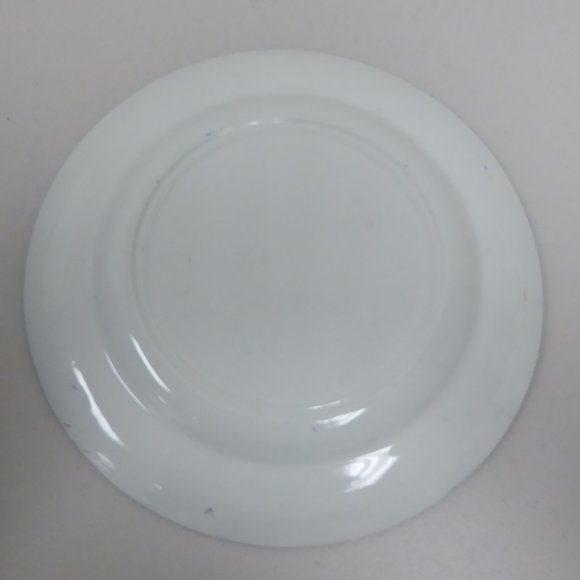ADAMS WOOD & SONS SEMI PORCELAIN flow blue white antique dinner plate dish 10" - Picture 5 of 8